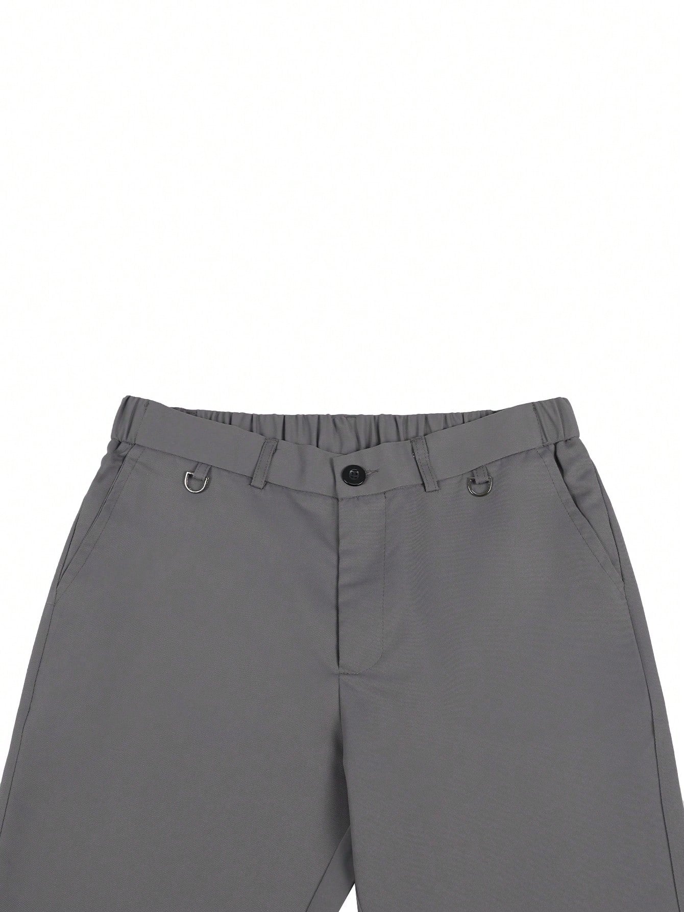 Men's Stretchy Slim Fit Gray Dress Trousers