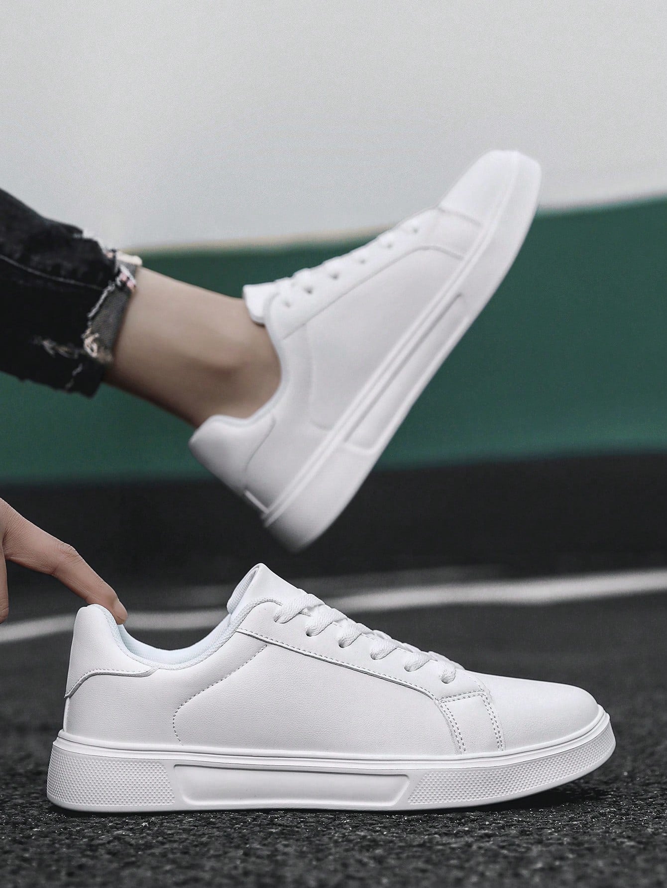 White Canvas Sneakers