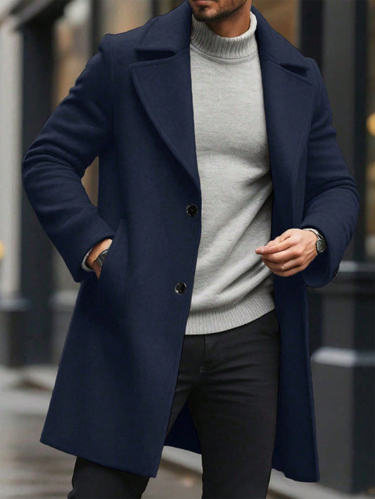 Navy Autumn/Winter Overcoat